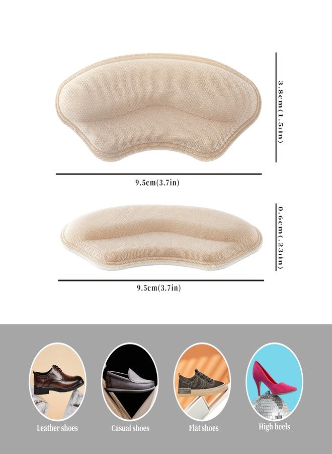 COKUMA Heel Pads for Shoes, Soft and Flexible Heel Grips for Women Shoes Too Big, Relief of Pain for Women and Men, Improved Fit and Comfort, 4 Pairs - Image 2